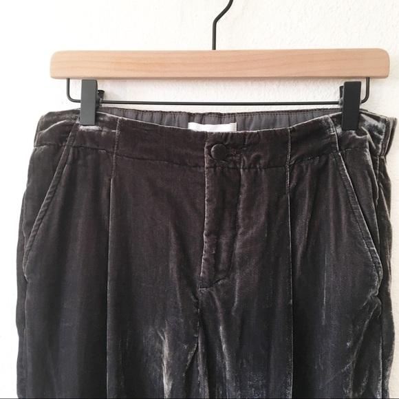 Ett:twa for Anthropologie Cuff Velvet Trouser XS-S - Picture 7 of 9
